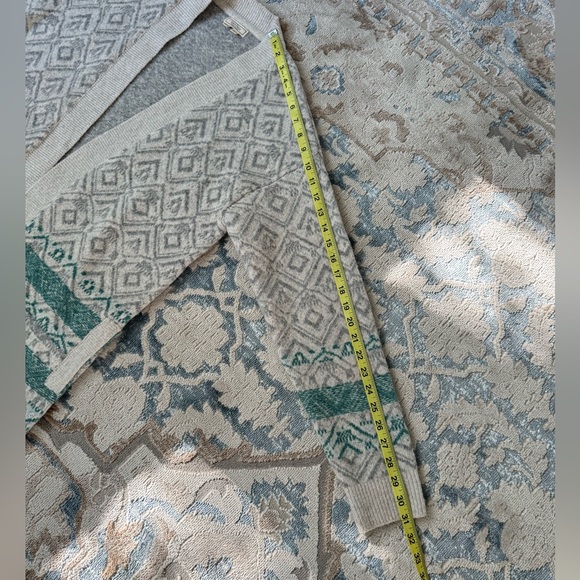 Fat Face Josie Cardigan Turquoise, Gray and White US size 6 - Picture 7 of 16